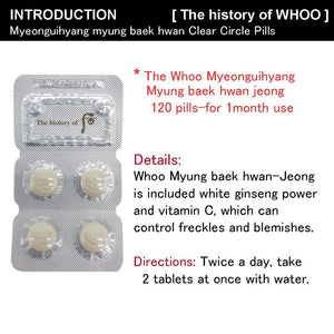 Whoo Myungbaekhwan-Jeong - Viên uống trắng da trị nám